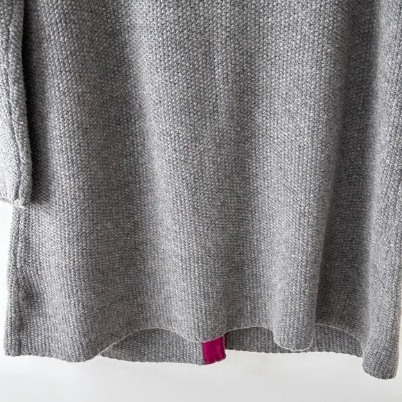 Boden Seed Stitch Gray Wool Cardigan Sweater Coat - Picture 12 of 16